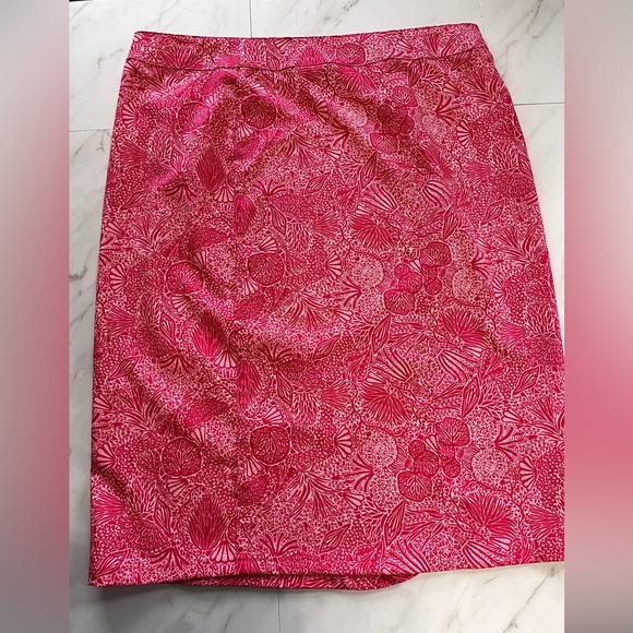 Ripskirt Hawaii Pink and white floral tropical wrap skirt size large - Picture 2 of 8